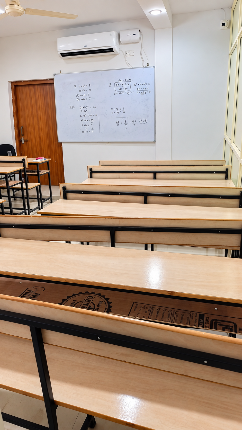 Real classroom teaching space at Sarthak Academy